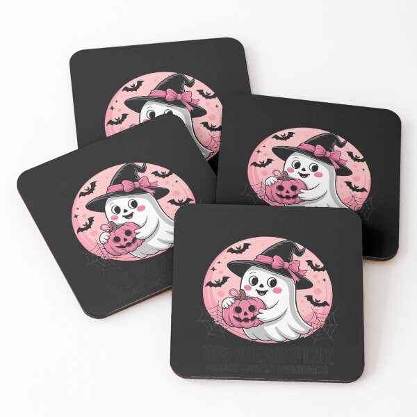 Item preview, in October We Wear Pink Cute Ghost Breast Cancer Halloween designed and sold by Sandrhaus.