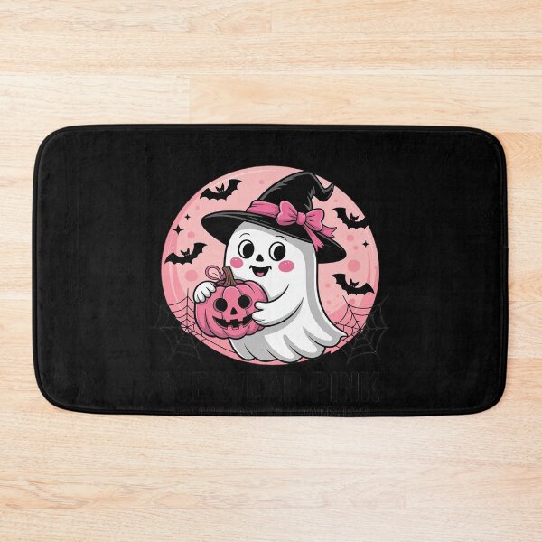 Item preview, in October We Wear Pink Cute Ghost Breast Cancer Halloween designed and sold by Sandrhaus.