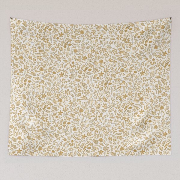 Item preview, Gold Botanical Watercolor Seamless Pattern designed and sold by JoelmaQ.