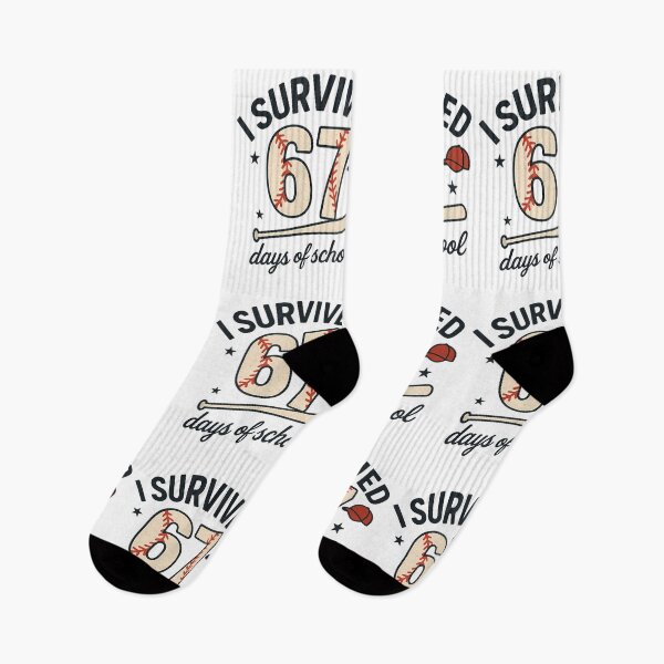 Item preview, I Survived 67 Days Of School Baseball  designed and sold by cawtoon.