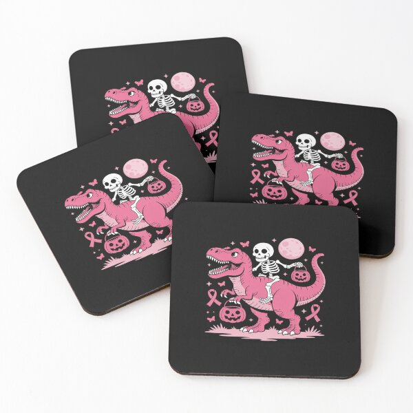 Item preview, In October We Wear Pink Dinosaur Breast Cancer Awareness designed and sold by Sandrhaus.