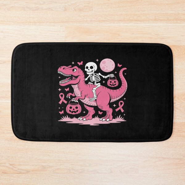 Item preview, In October We Wear Pink Dinosaur Breast Cancer Awareness designed and sold by Sandrhaus.