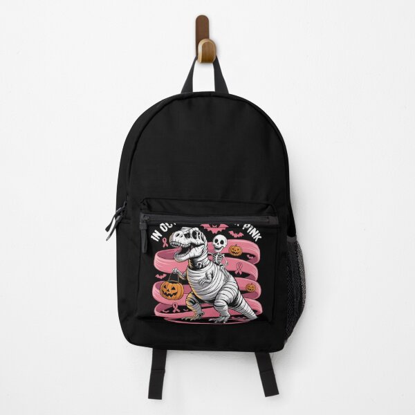 Item preview, in October We Wear Pink Dinosaur Skeleton Breast Cancer designed and sold by Sandrhaus.
