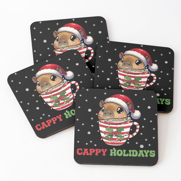 Item preview, Cappy Holidays Capybara Christmas Tee designed and sold by TinaMDedrick.