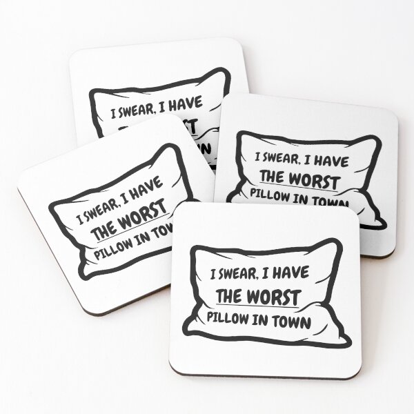 Item preview, “I Swear, I Have the Worst Pillow in Town” – The Chair Company Inspired Quote Design designed and sold by Dough Shop.