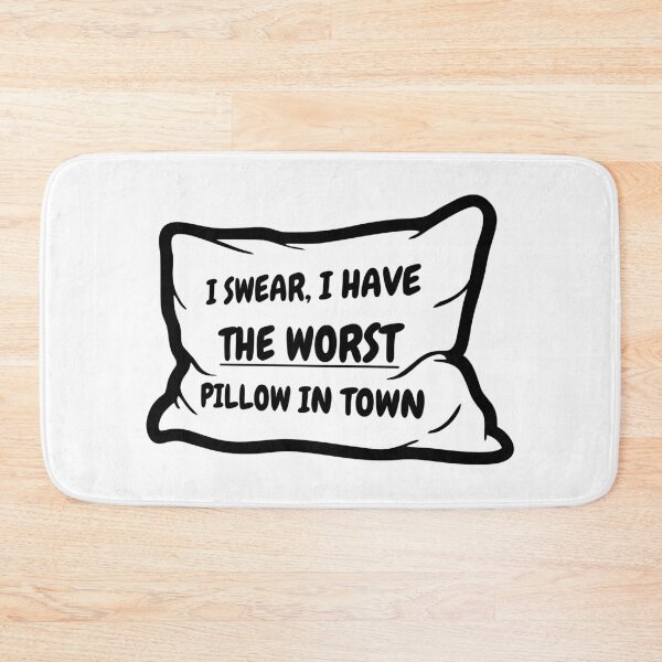Item preview, “I Swear, I Have the Worst Pillow in Town” – The Chair Company Inspired Quote Design designed and sold by Dough Shop.