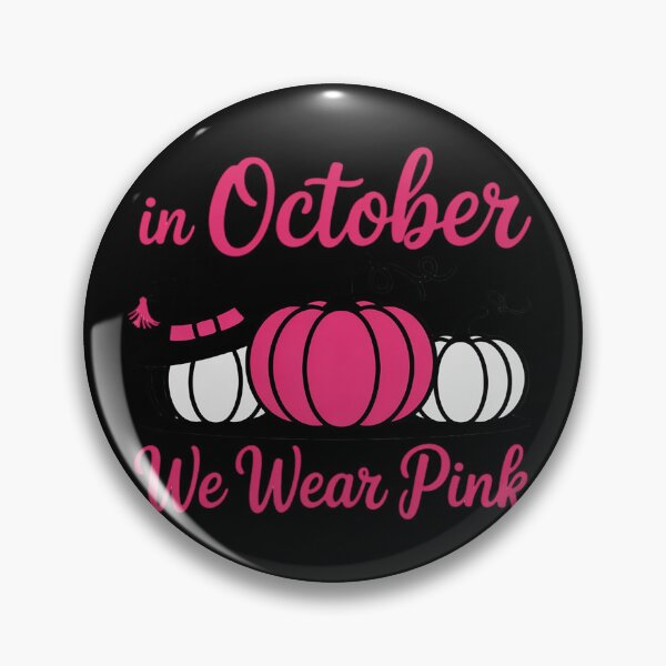 Item preview, in October we wear Pink Pumpkin Halloween Breast Cancer designed and sold by Sandrhaus.