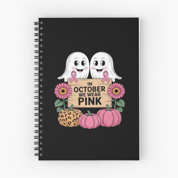 Item preview, in October We Wear Pink Shirt Ghost Breast Cancer Awareness designed and sold by Sandrhaus.