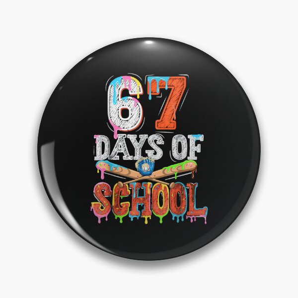 Item preview, 67 Days Of School Baseball Drip Funny Six Seven 67 Meme designed and sold by cawtoon.