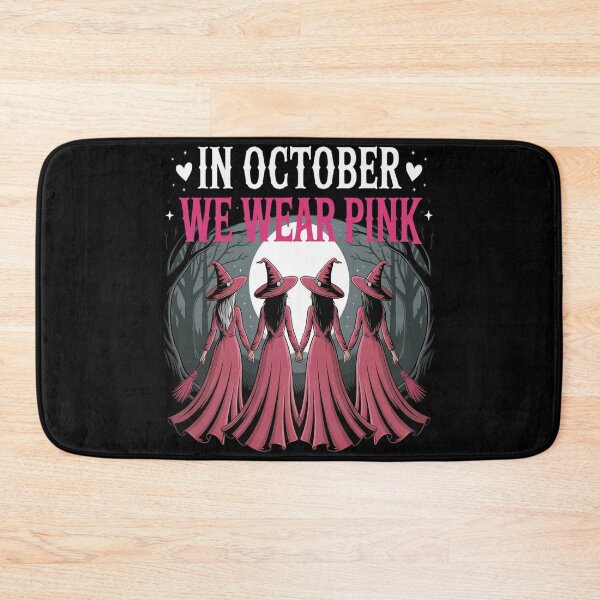 Item preview, in October We Wear Pink Witch Breast Cancer Awareness designed and sold by Sandrhaus.