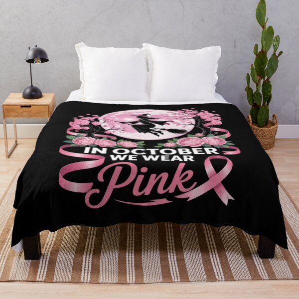 Item preview, in October We Wear Pink Witch Halloween Breast Cancer designed and sold by Sandrhaus.