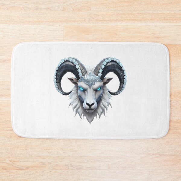 Item preview, White Aries Ram with Diamonds  designed and sold by StarDustMinis.