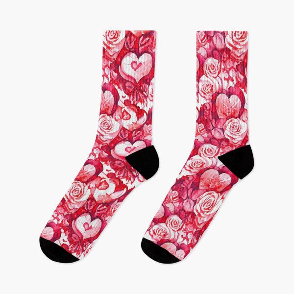 Item preview, Red floral hearts idea gift for her designed and sold by Clara Fruggeri.