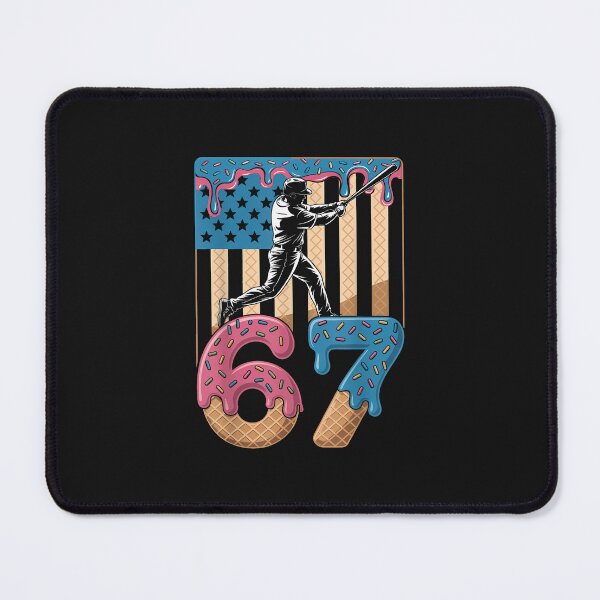 Item preview, Baseball Player 67 Number 67Th Sport Baseball Ice Cream Drip designed and sold by cawtoon.