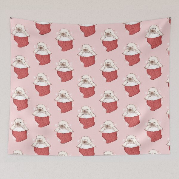 Item preview, Christmas Pibble Puppy in a Stocking designed and sold by Peach Frog.
