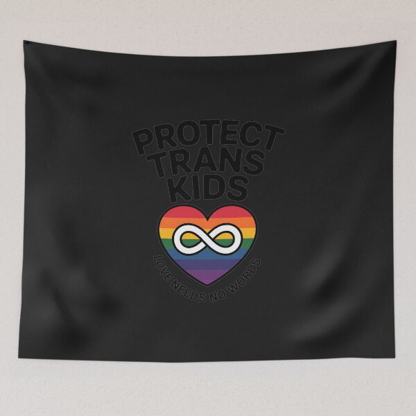 Item preview, Protect Trans Kids Support Queer Youth Infinity Heart designed and sold by procionartss.