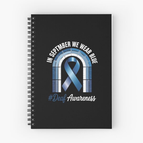 Item preview, in September, We Wear Blue Deaf Awareness Month Blue Ribbon designed and sold by ryukaizox1.