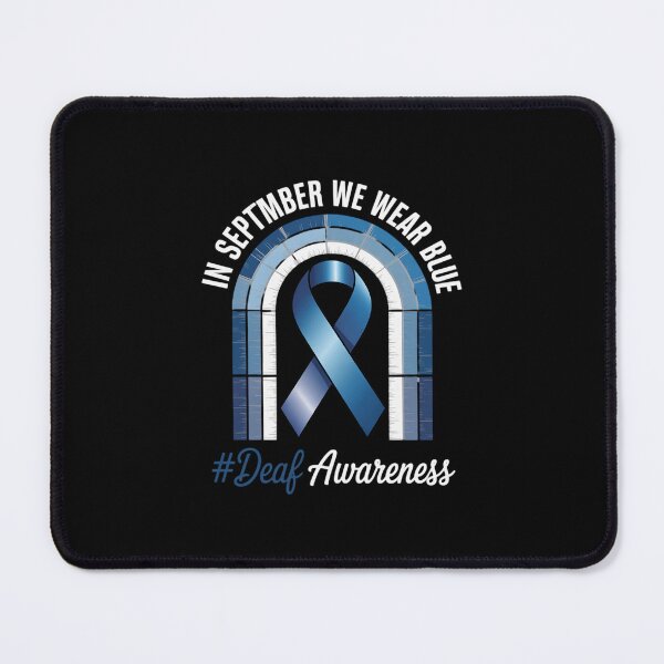 Item preview, in September, We Wear Blue Deaf Awareness Month Blue Ribbon designed and sold by ryukaizox1.