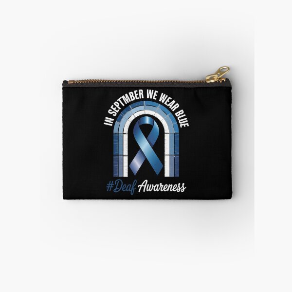 Item preview, in September, We Wear Blue Deaf Awareness Month Blue Ribbon designed and sold by ryukaizox1.