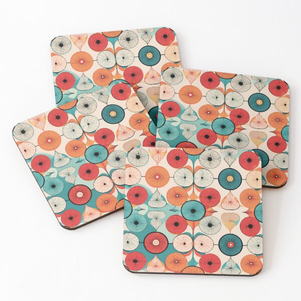 Item preview, Boho mod atomic age pattern design  designed and sold by Clara Fruggeri.