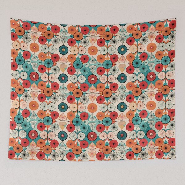 Item preview, Boho mod atomic age pattern design  designed and sold by Clara Fruggeri.