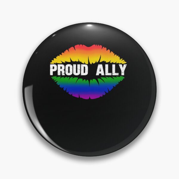 Item preview, Proud Ally Pride Gay LGBT Day Month Parade Rainbow Lips designed and sold by procionartss.