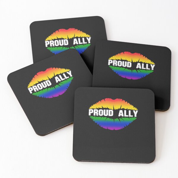 Item preview, Proud Ally Pride Gay LGBT Day Month Parade Rainbow Lips designed and sold by procionartss.
