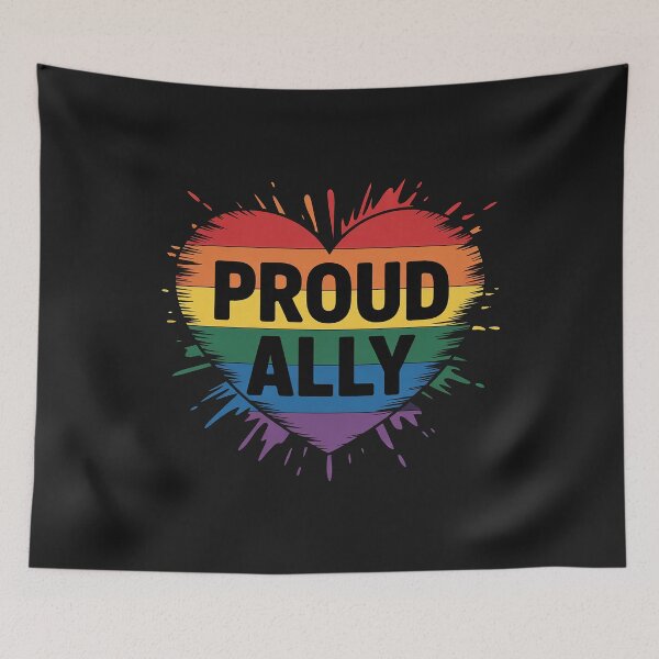 Item preview, Proud Ally shirt LGBTQ+ Pride month LGBT Flag Proud Ally designed and sold by procionartss.