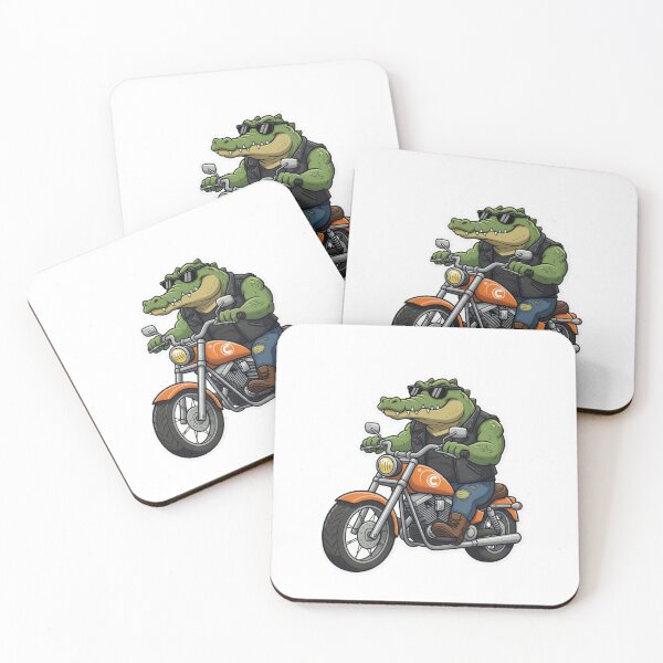 Item preview, Crocodile Biker on Chopper Motorcycle designed and sold by XM STOREZ .