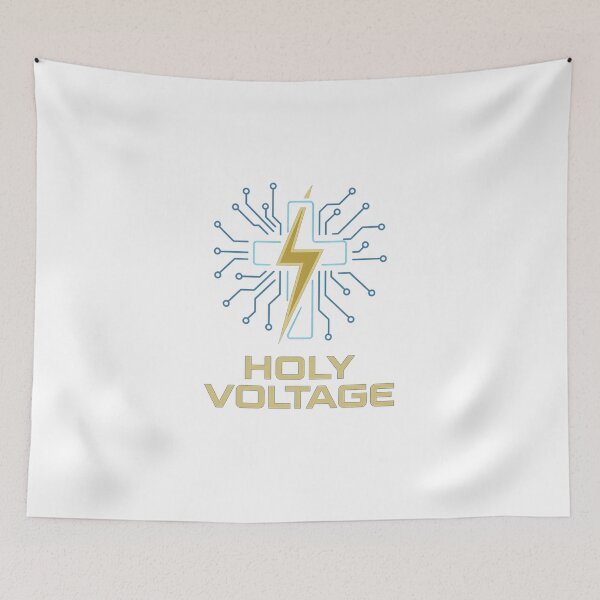 Item preview, Holy Voltage | Futuristic Faith & Power of the Spirit T-Shirt designed and sold by SoulThread Studio.