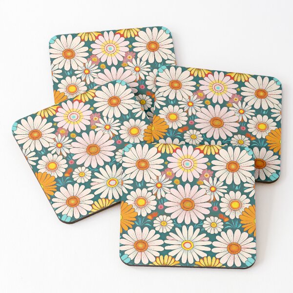 Item preview, Chamomile vintage pattern floral design  designed and sold by Clara Fruggeri.