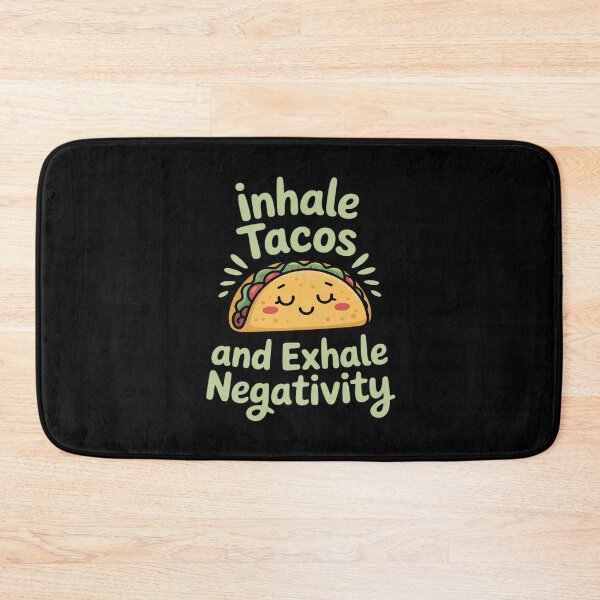 Item preview, Inhale Tacos Exhale Negativity Funny Taco Yoga designed and sold by ryukaizox1.