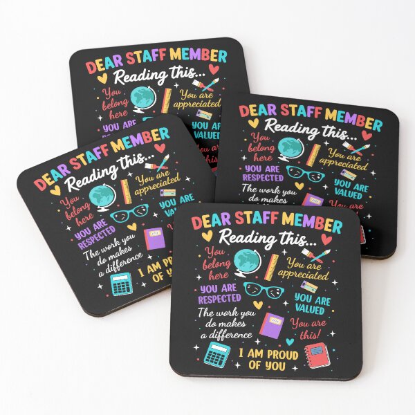 Item preview, Dear Staff Member Reading This Funny Work Message For You designed and sold by KarimSoCute.