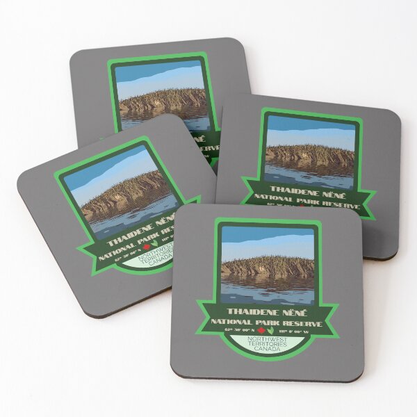 Item preview, Thaidene Nëné National Park Reserve Vintage Retro Sticker – Canada National Park Badge Design designed and sold by RouseDesigns.