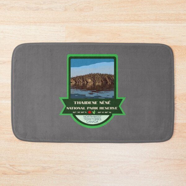 Item preview, Thaidene Nëné National Park Reserve Vintage Retro Sticker – Canada National Park Badge Design designed and sold by RouseDesigns.