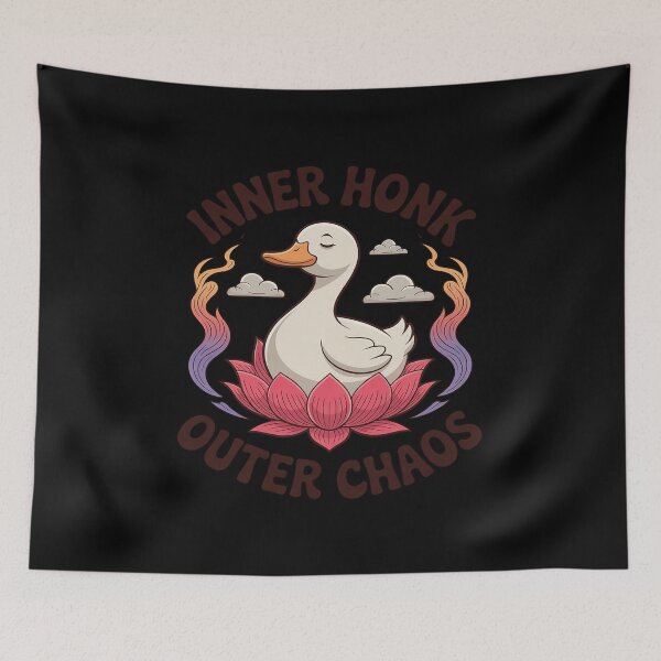 Item preview, Inner Honk Outer Chaos Goose Meditation designed and sold by ryukaizox1.