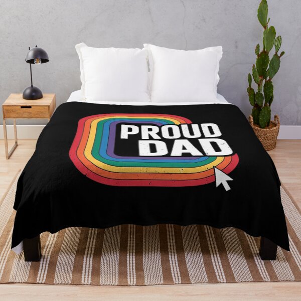 Item preview, Proud Dad Gay Pride LGBT Flag Vintage Parent Father's Day designed and sold by AvagondaMind.