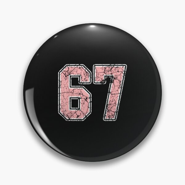 Item preview, Pink And White Number 67 Jersey Player Uniform 67 Fan designed and sold by grumpzara.