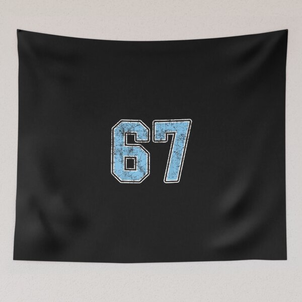 Item preview, Baby Blue White Number 67 Jersey Player Uniform 67 designed and sold by grumpzara.