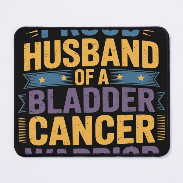 Item preview, Proud Husband Bladder Cancer Purple Blue And Yellow Ribbon designed and sold by AvagondaMind.