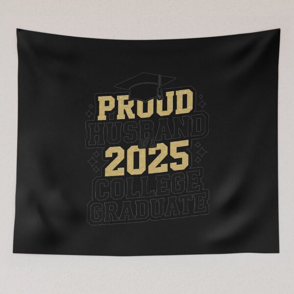 Item preview, Proud Husband Of 2025 Graduate College Shirt Graduation designed and sold by AvagondaMind.