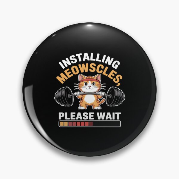 Item preview, Installing Meowscles Cat Workout Design Fitness Barbel designed and sold by Rotasiin.