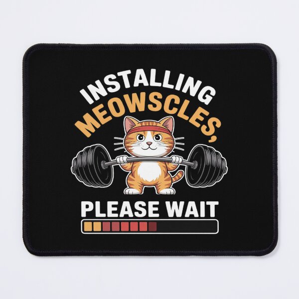 Item preview, Installing Meowscles Cat Workout Design Fitness Barbel designed and sold by Rotasiin.