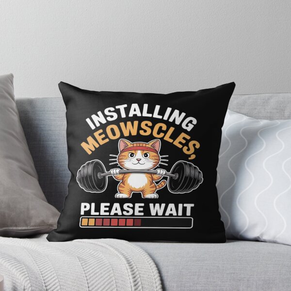 Item preview, Installing Meowscles Cat Workout Design Fitness Barbel designed and sold by Rotasiin.