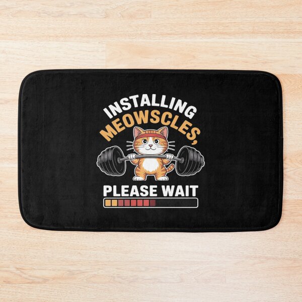 Item preview, Installing Meowscles Cat Workout Design Fitness Barbel designed and sold by Rotasiin.