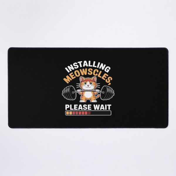 Item preview, Installing Meowscles Cat Workout Design Fitness Barbel designed and sold by Rotasiin.