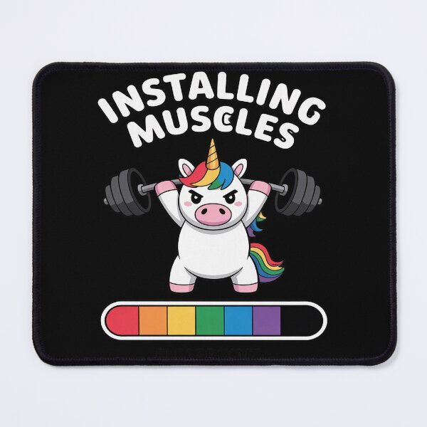Item preview, Installing Muscles - Unicorn Gym designed and sold by Rotasiin.