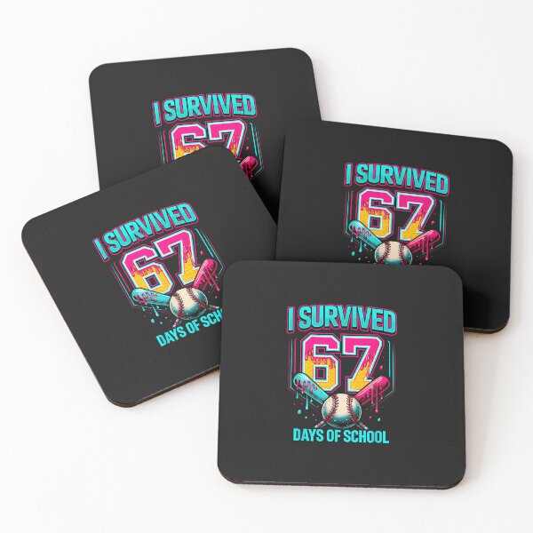 Item preview, I Survived 67 Days Of School Baseball Drip Teachers Students designed and sold by grumpzara.