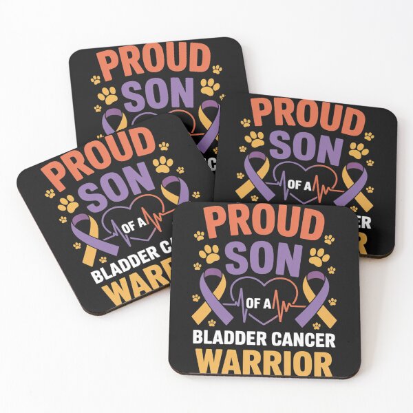 Item preview, proud Son bladder cancer warrior awareness ribbon designed and sold by AvagondaMind.