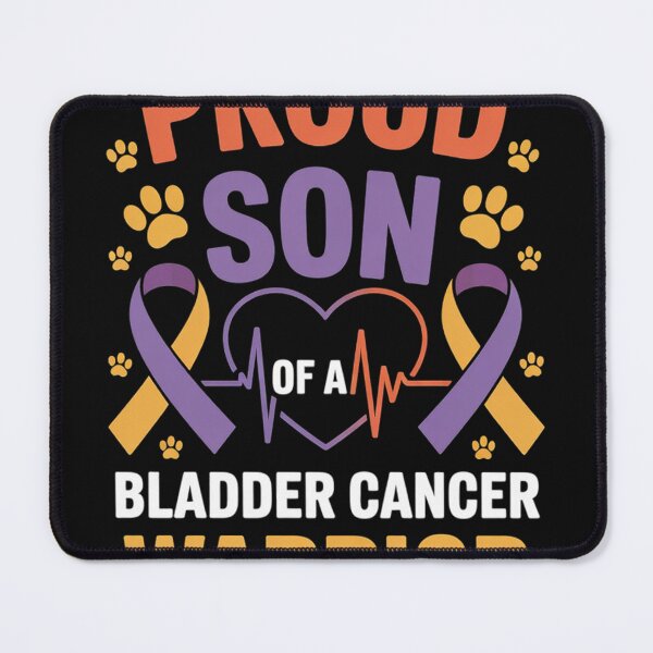 Item preview, proud Son bladder cancer warrior awareness ribbon designed and sold by AvagondaMind.